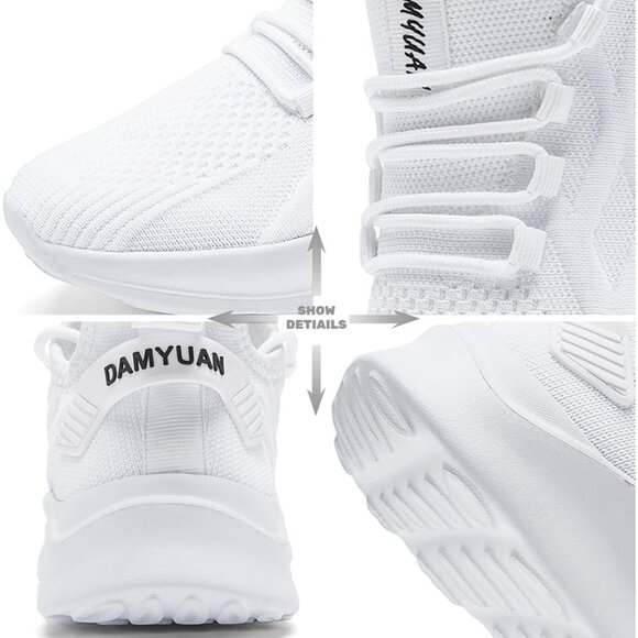 Brand New Women A-white Ethylene Vinyl Acetate ZMBCYG Running Walking Sneakers - Picture 5 of 9